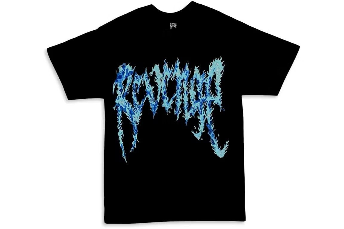 Revenge Blue Inferno T-Shirt Black Size M 3