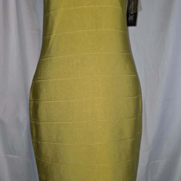INC International Concepts Bandage Dress Size M Sunflower Yellow New