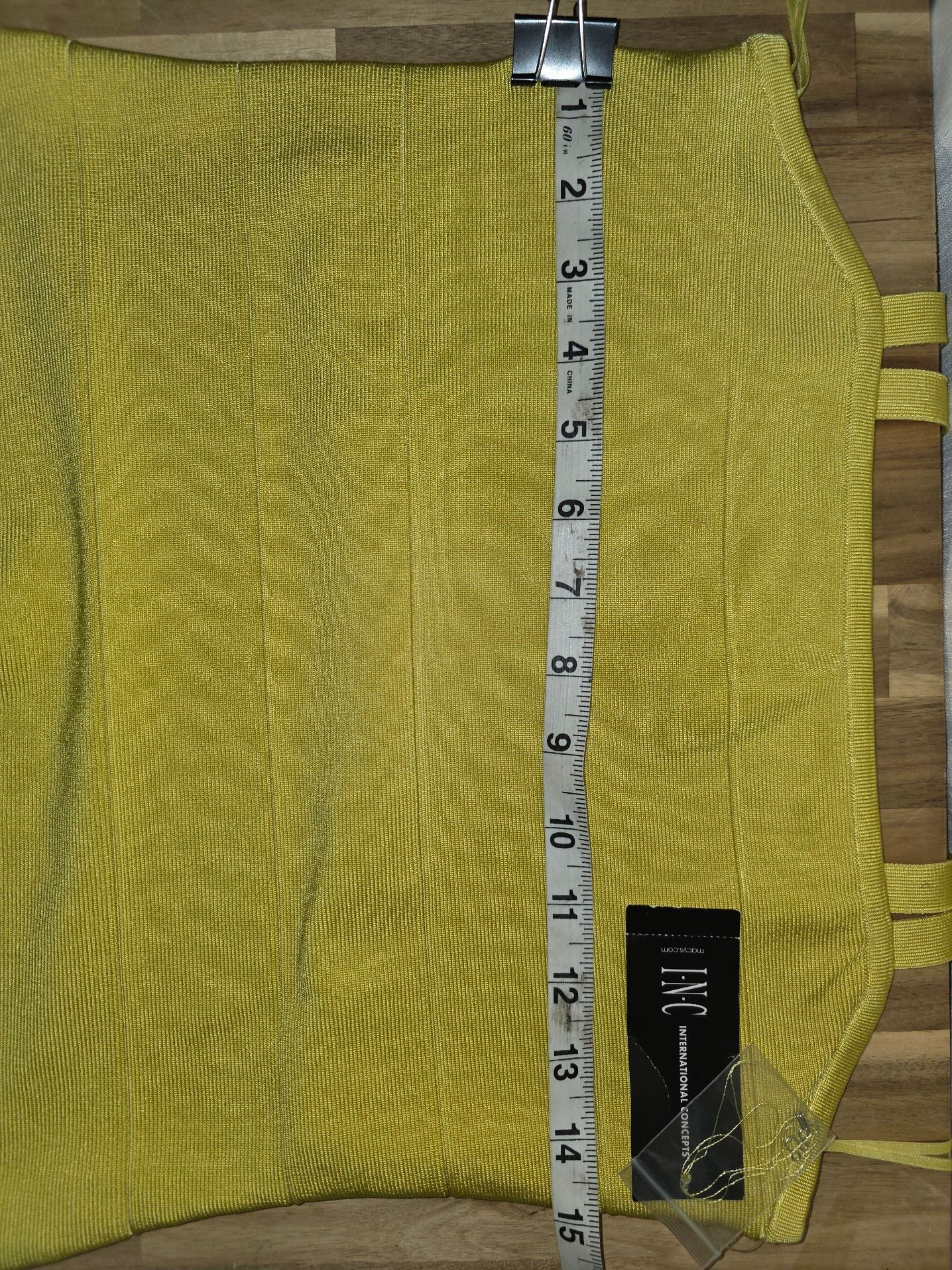 INC International Concepts Bandage Dress Size M Sunflower Yellow New 7