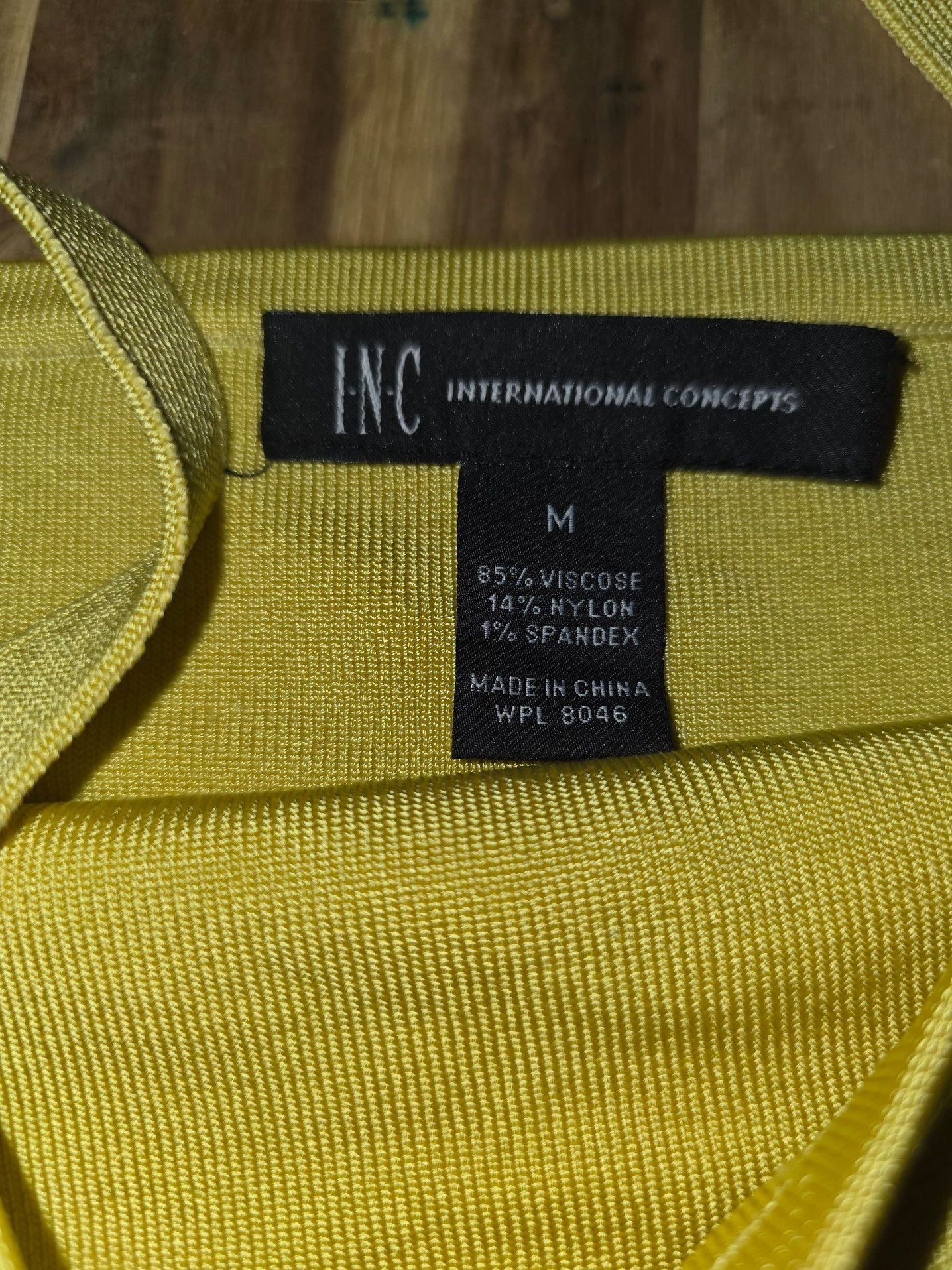 INC International Concepts Bandage Dress Size M Sunflower Yellow New 9