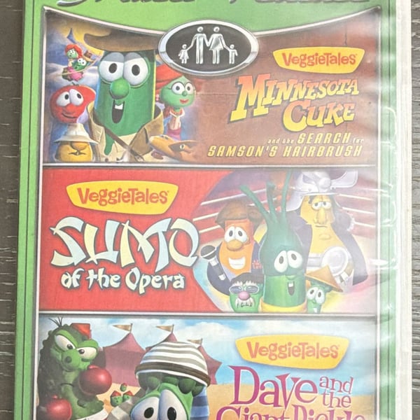 VeggieTales Multi-Feature DVD Minnesota Cuke Sumo of the Opera Dave and the