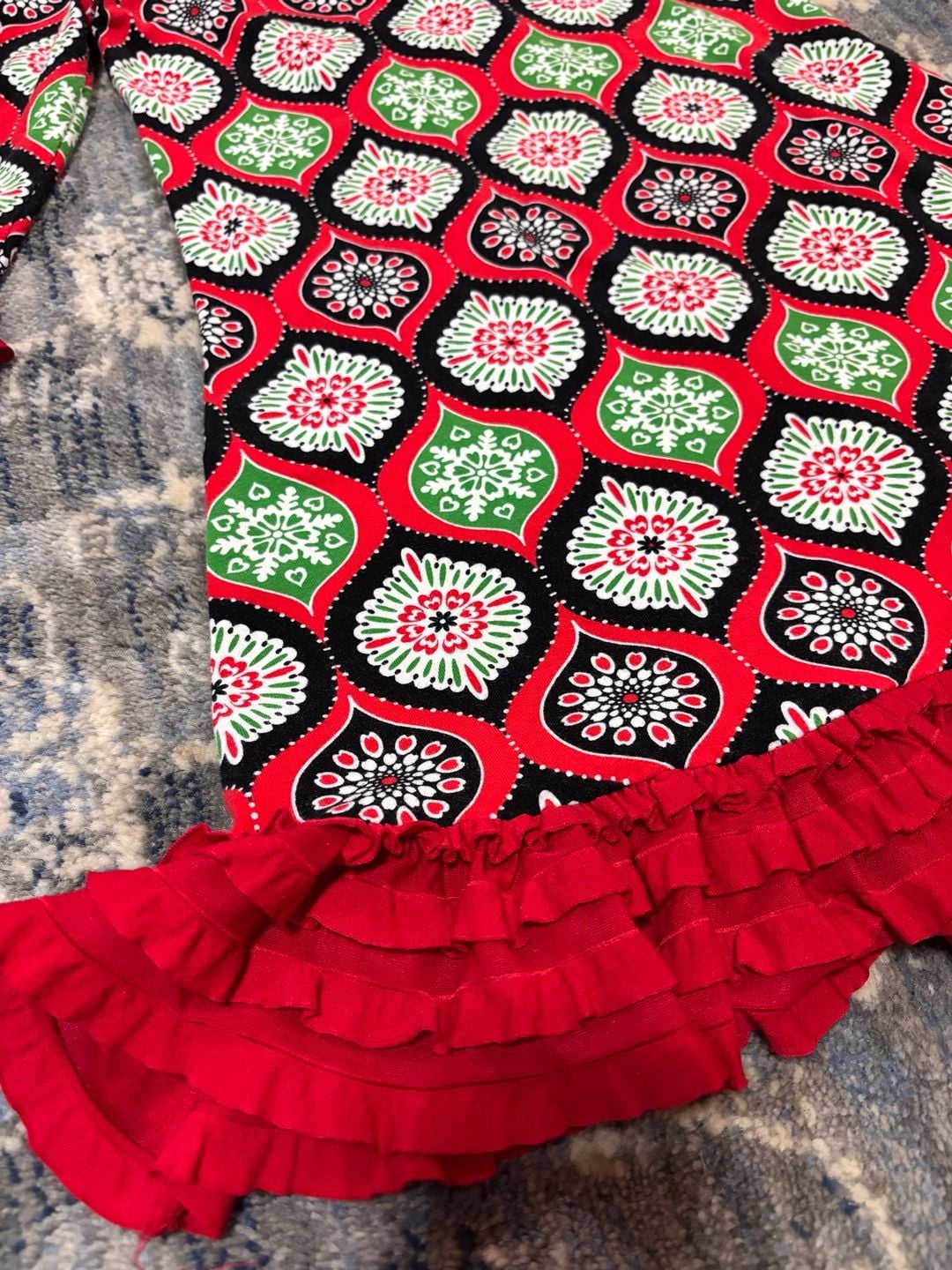 Rare Editions Christmas Ornament Dress Size 10 Ruffle 3