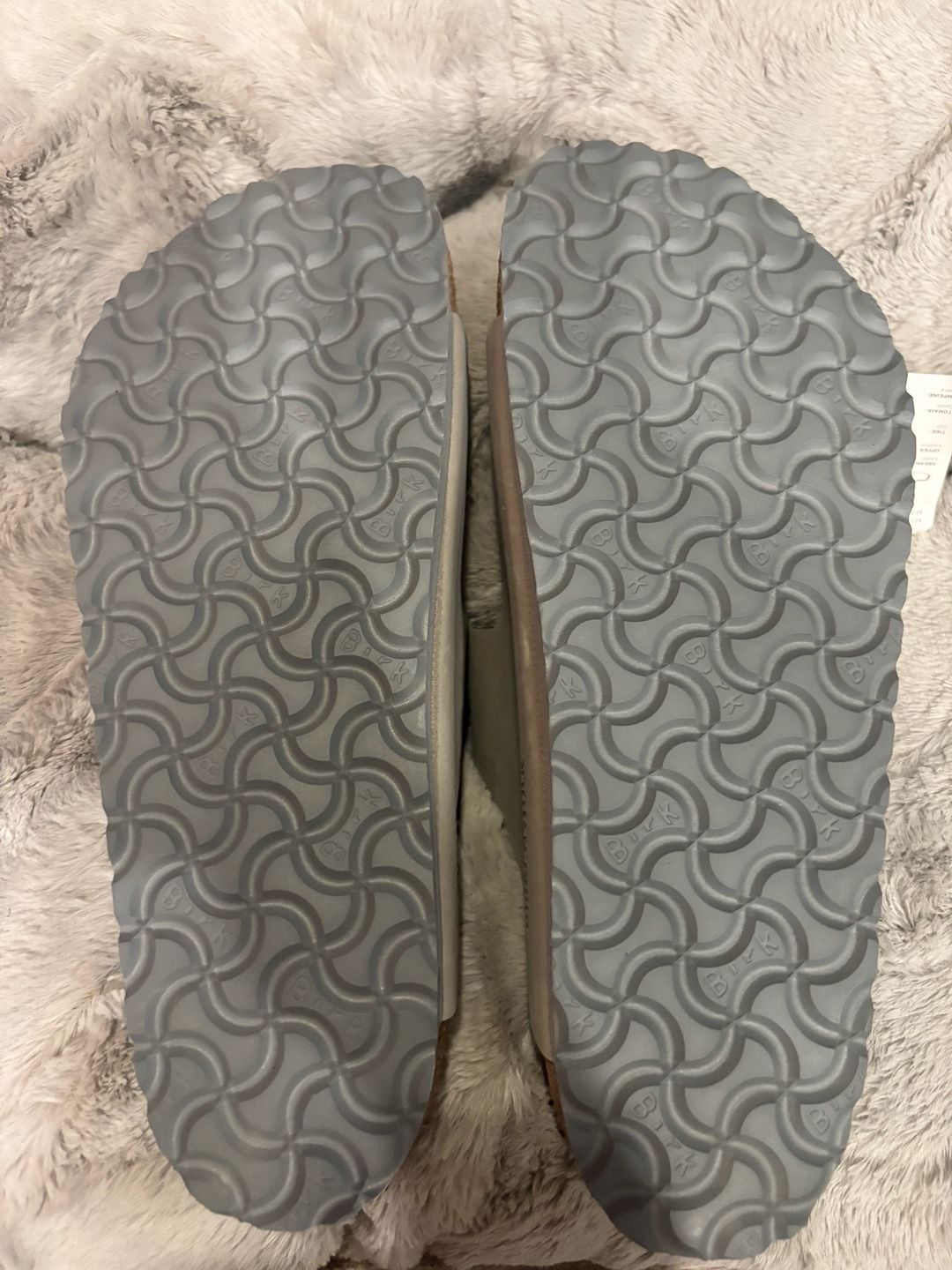 Birkenstock Arizona Big Buckle Size 40 Gray Nubuck Sandals 6