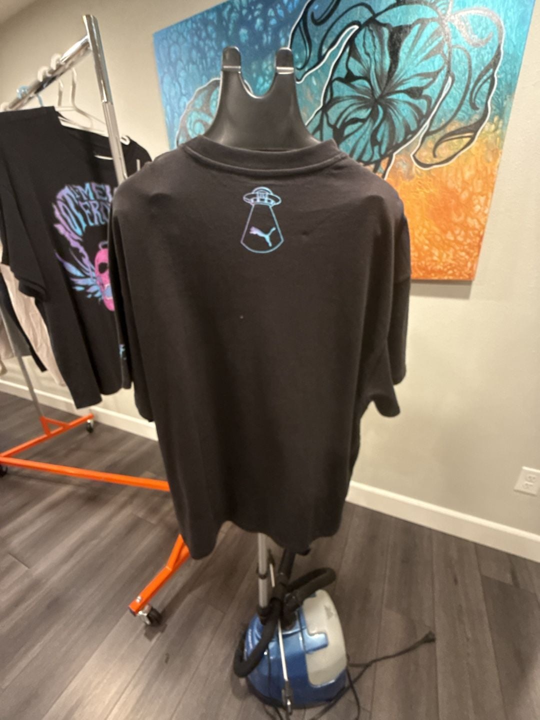 Puma Melo Reflections T-Shirt Size XL Black Not From Here-0141 6