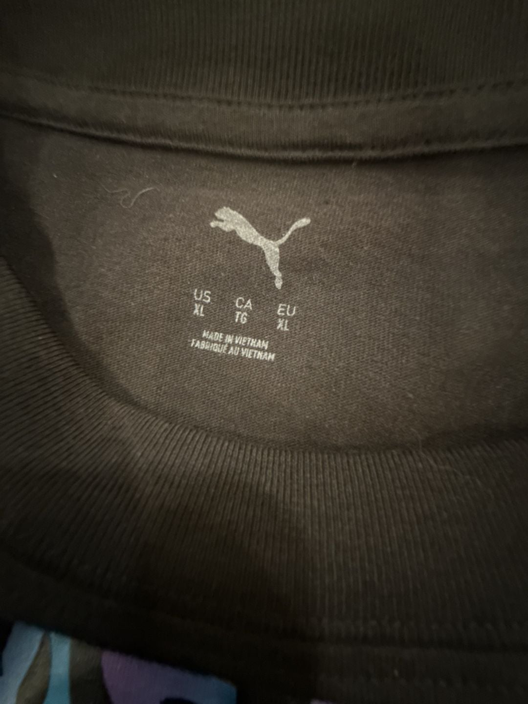 Puma Melo Reflections T-Shirt Size XL Black Not From Here-0141 7