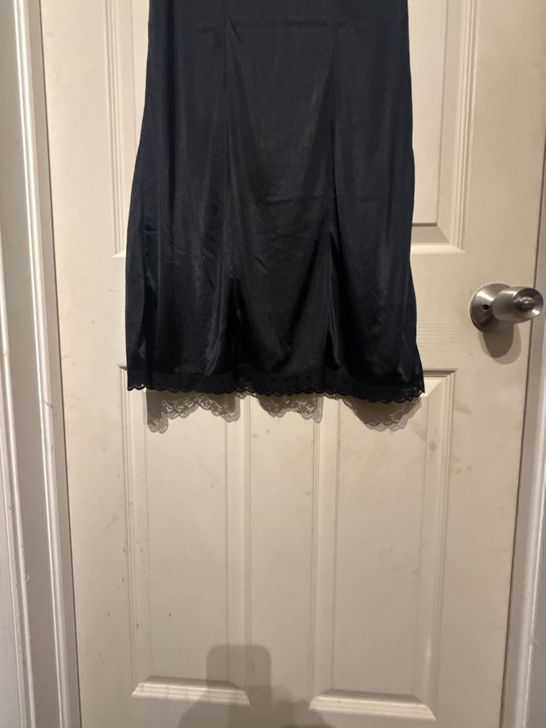 Heavenly Secrets Full Slip Size M/34 Black Nylon Lace Trim 5