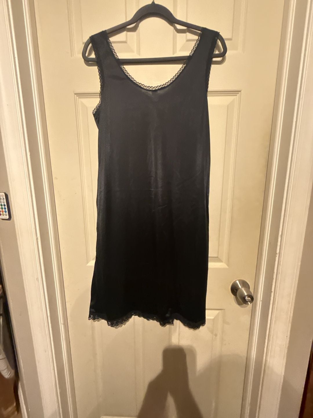 Heavenly Secrets Full Slip Size M/34 Black Nylon Lace Trim 6