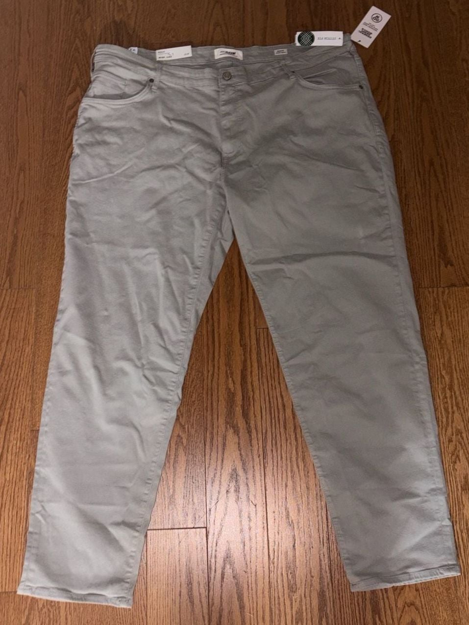 General Denim Works Route Athletic Tapered Jean Size W48 L32 Green 4