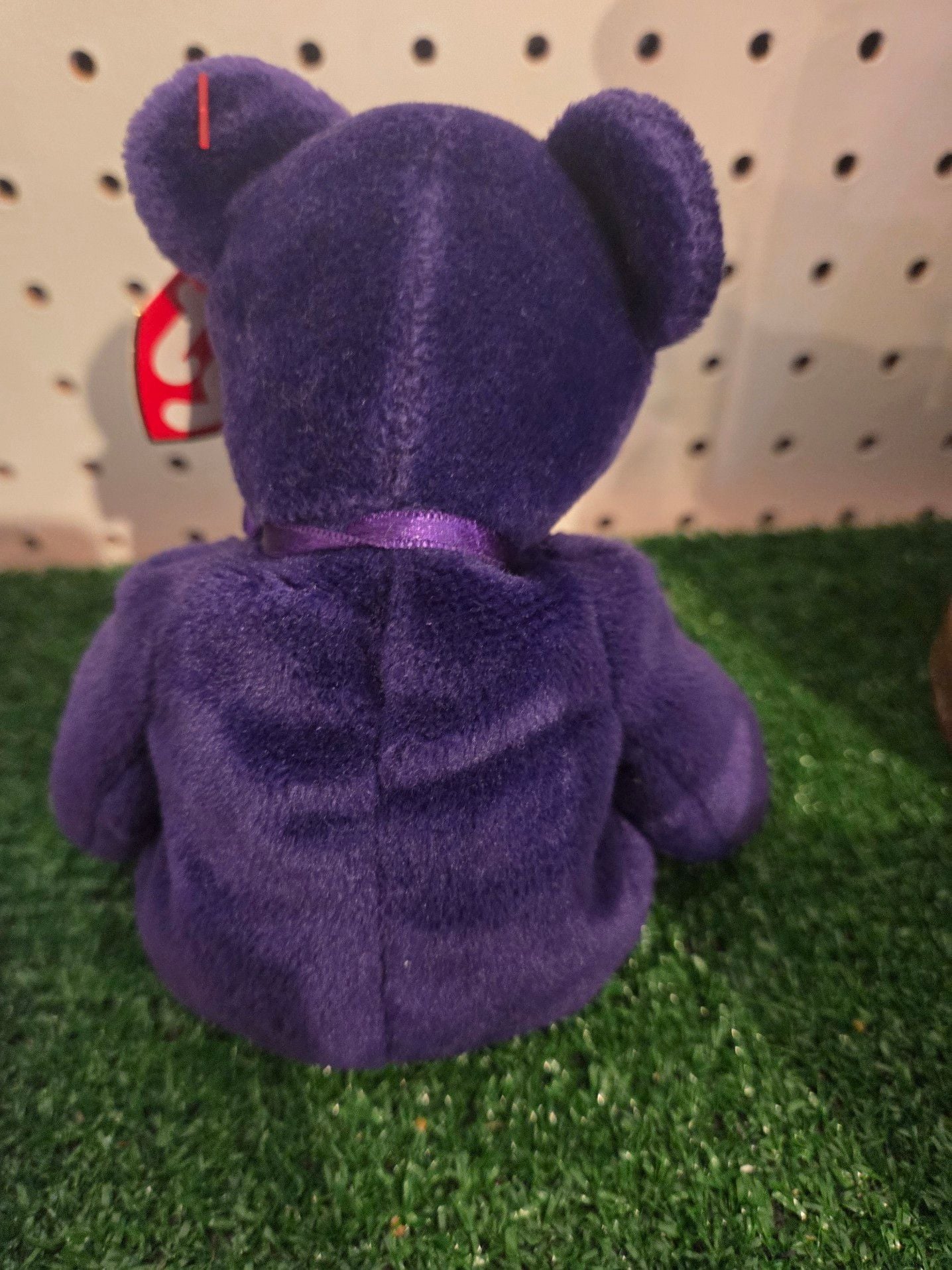 Ty Beanie Babies Princess Diana Bear Purple Retired 3