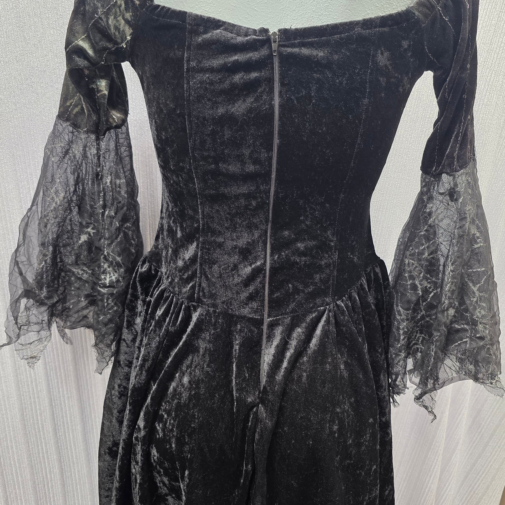 Spider Witch Spider Witch Dress One Size Fits Most Black Velvet Costume 3