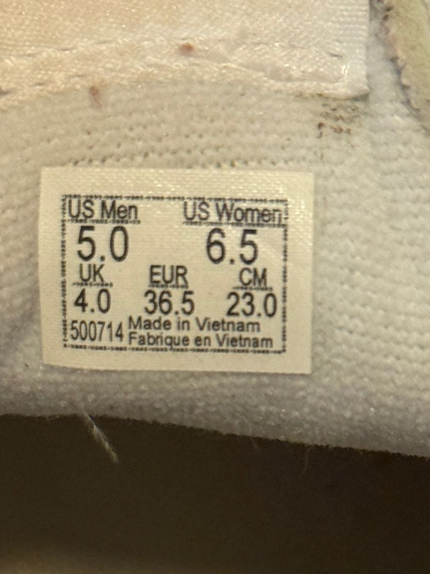 Vans Sk8-Hi Stacked Platform Size 6.5 White Canvas Sneakers 6