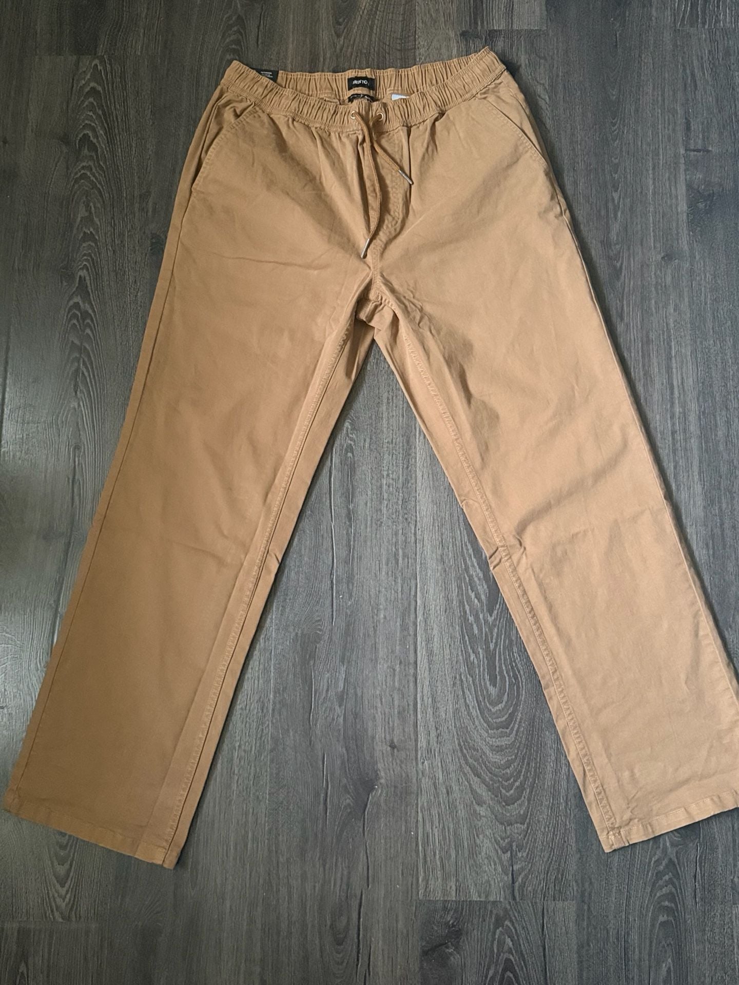 Brixton Broadway Elastic Waist Relaxed Pant Size M Washed Copper 2