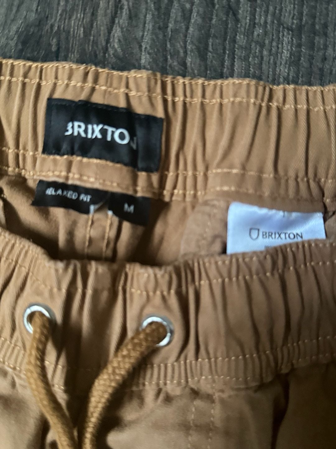 Brixton Broadway Elastic Waist Relaxed Pant Size M Washed Copper 3