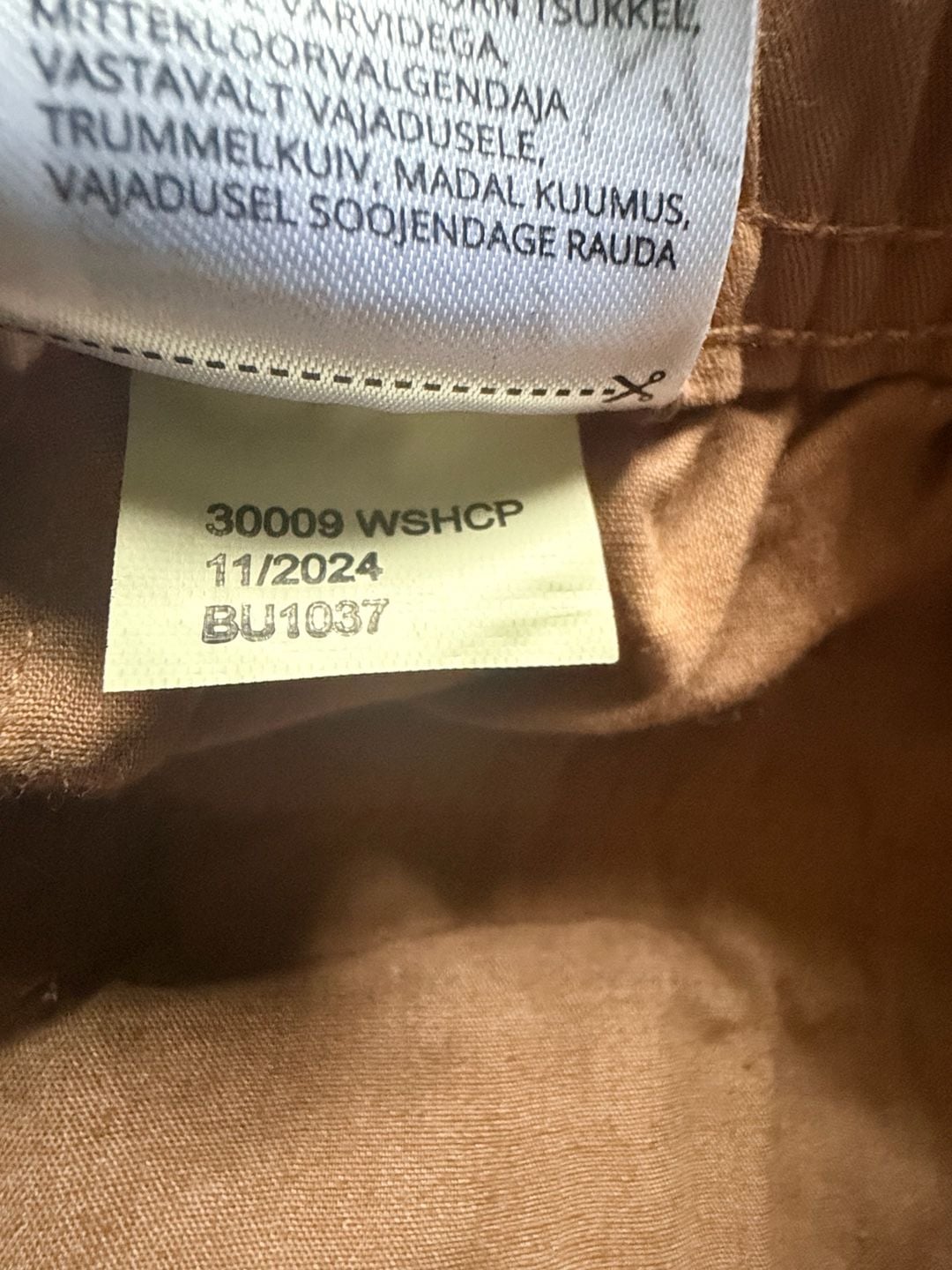 Brixton Broadway Elastic Waist Relaxed Pant Size M Washed Copper 10