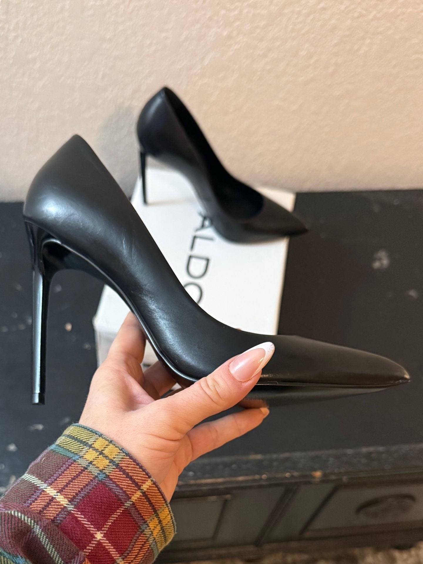 Aldo Completa Size 7 Black Stiletto Pumps 6