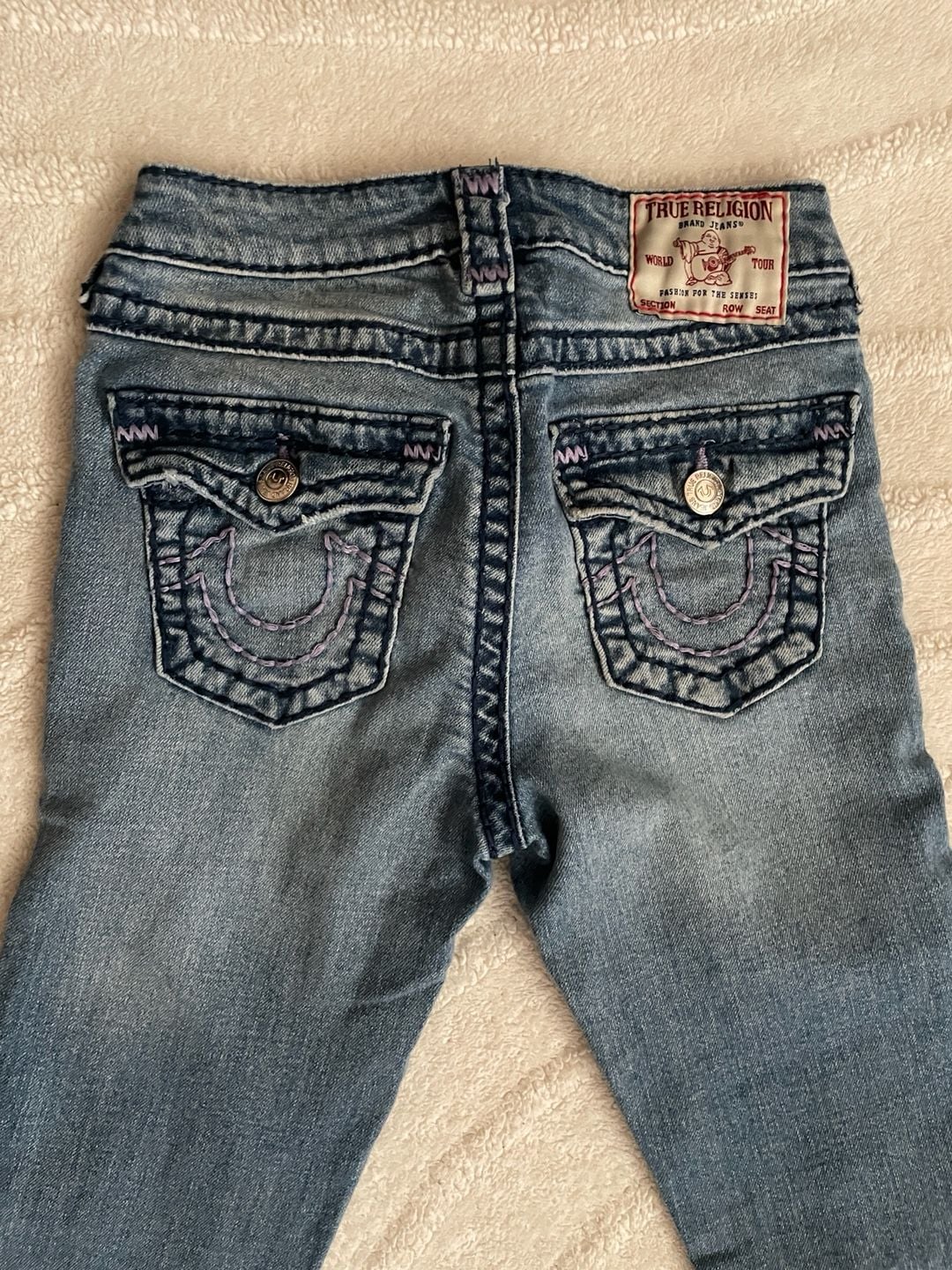 True Religion Becca Mid Rise Bootcut Size 24 Blue Denim Jeans 2