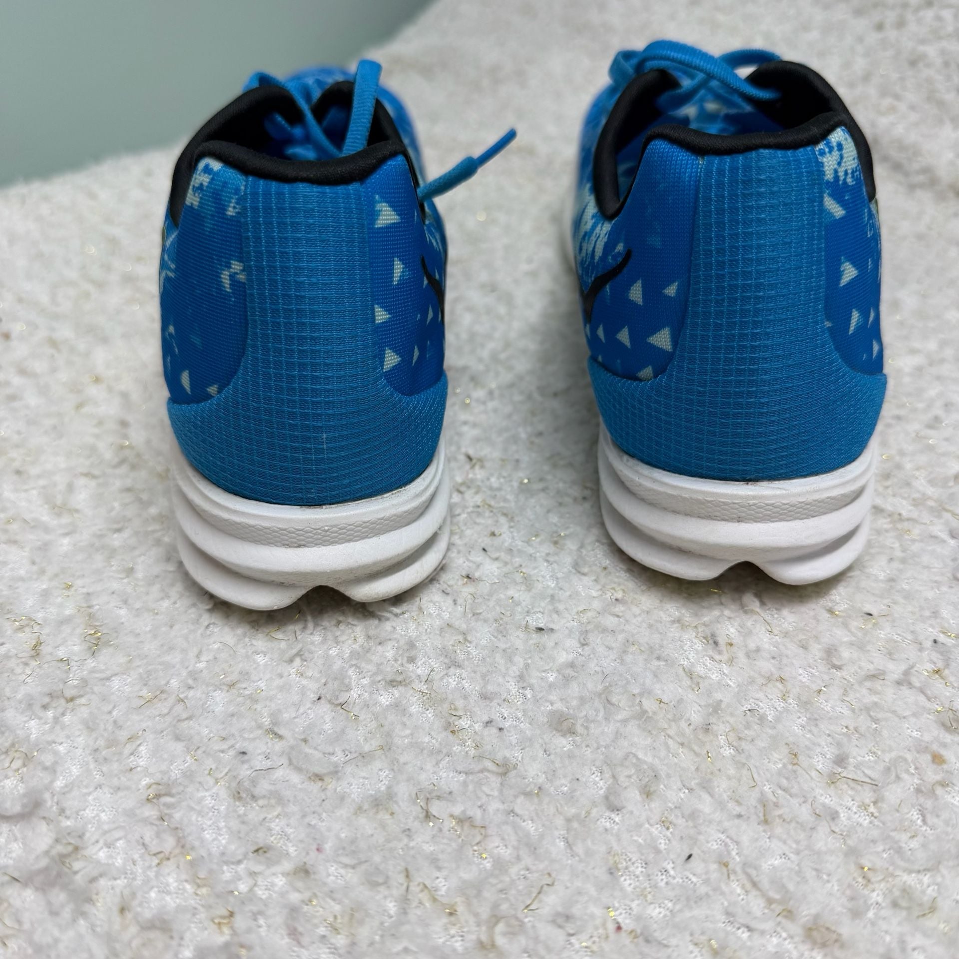 Hoka Crescendo XC Mens Size 10.5 Blue Cross Country Racing Spikes Womens Size 12 9