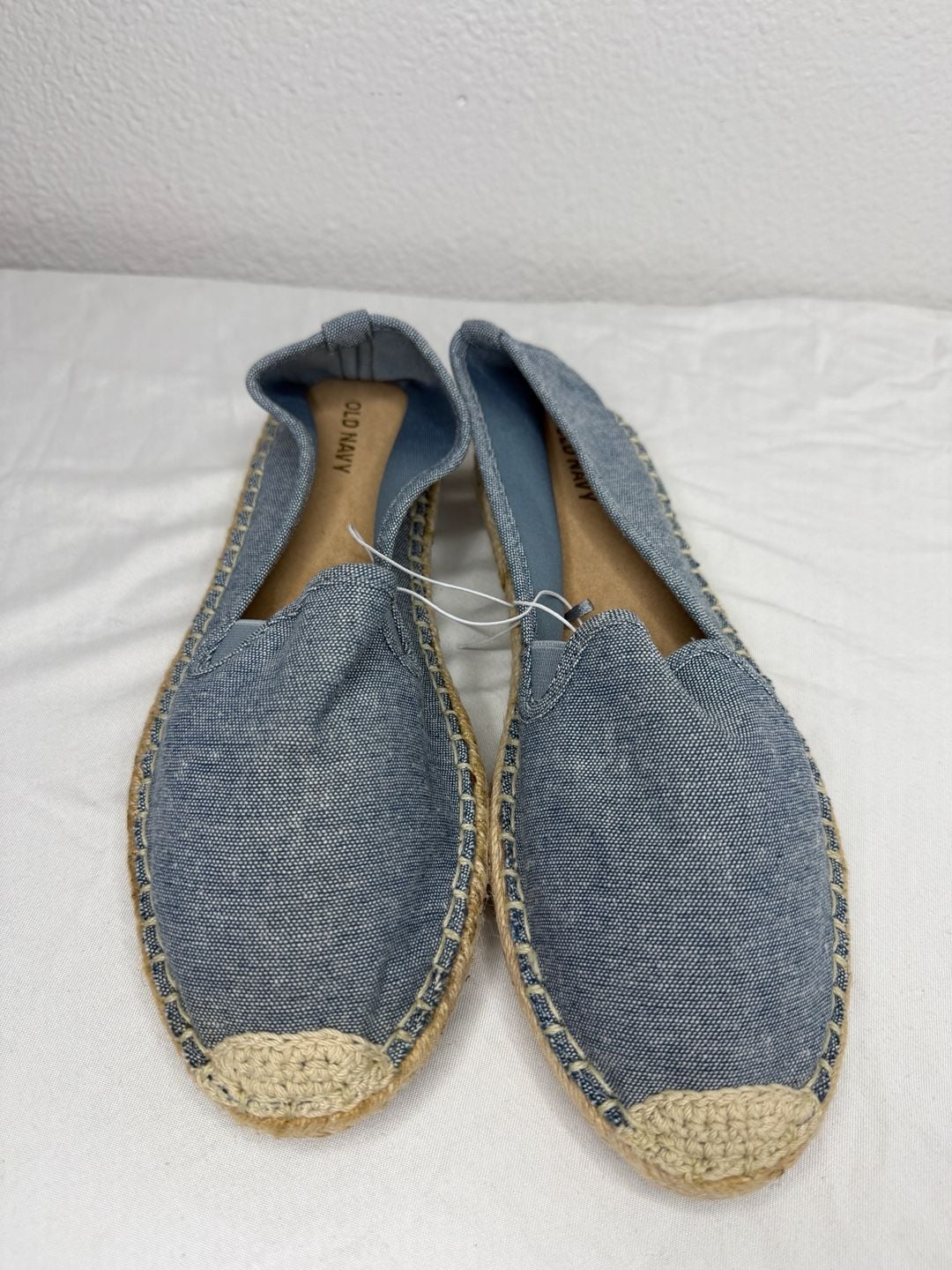 Old Navy Espadrilles Size 8 Blue Denim Slip On Flat Shoes 3