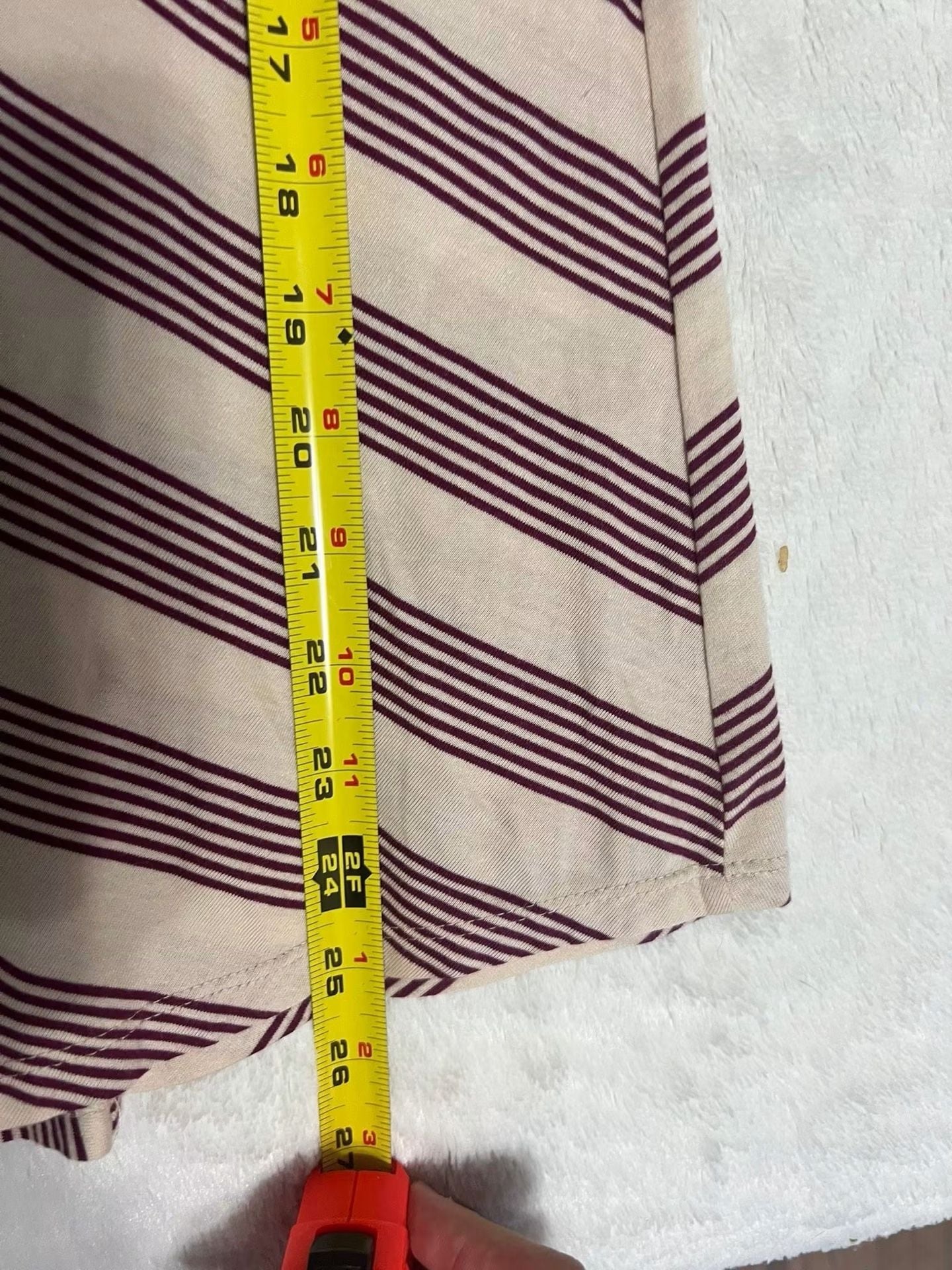 Sonoma Life + Style Striped Short Sleeve Tunic Blouse Size L 7