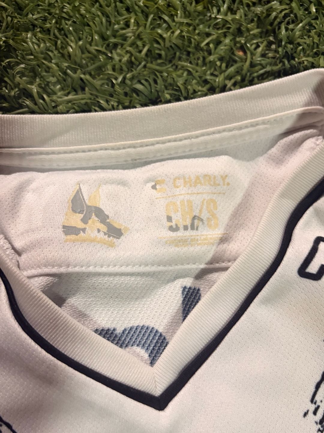 Charly Club Tijuana Away Soccer Jersey Size CH/S White Black 5