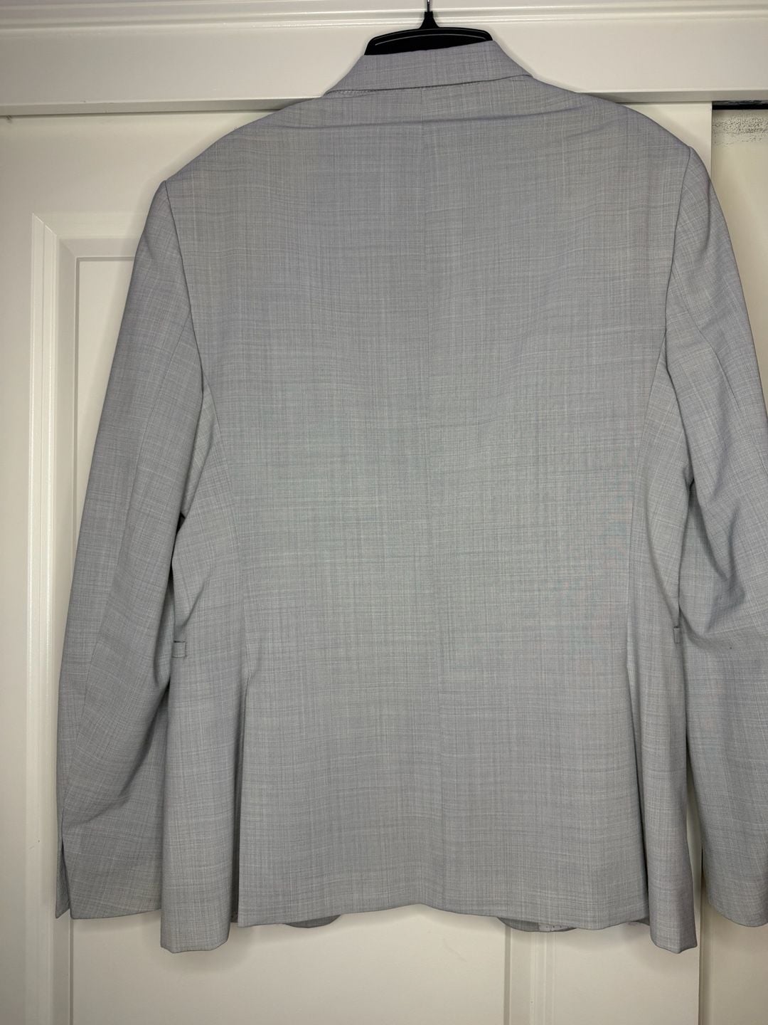 Zara Blazer Size 38 Light Gray Check Sport Coat Jacket 5