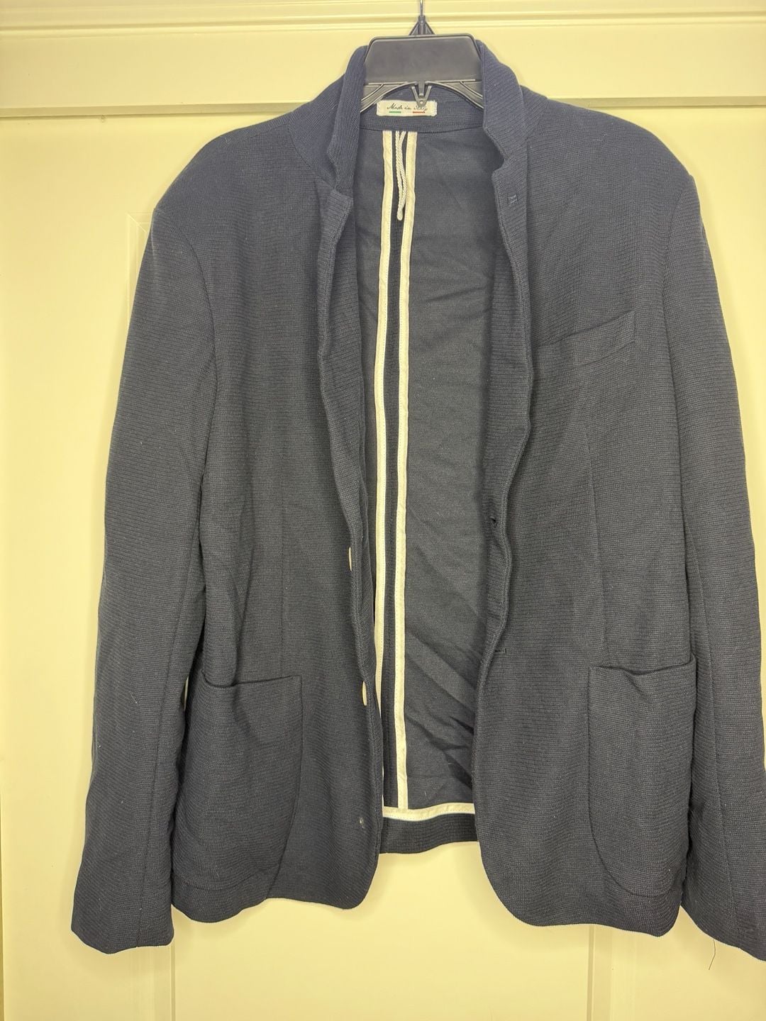 Block-Eleven Knit Blazer Navy Blue 2
