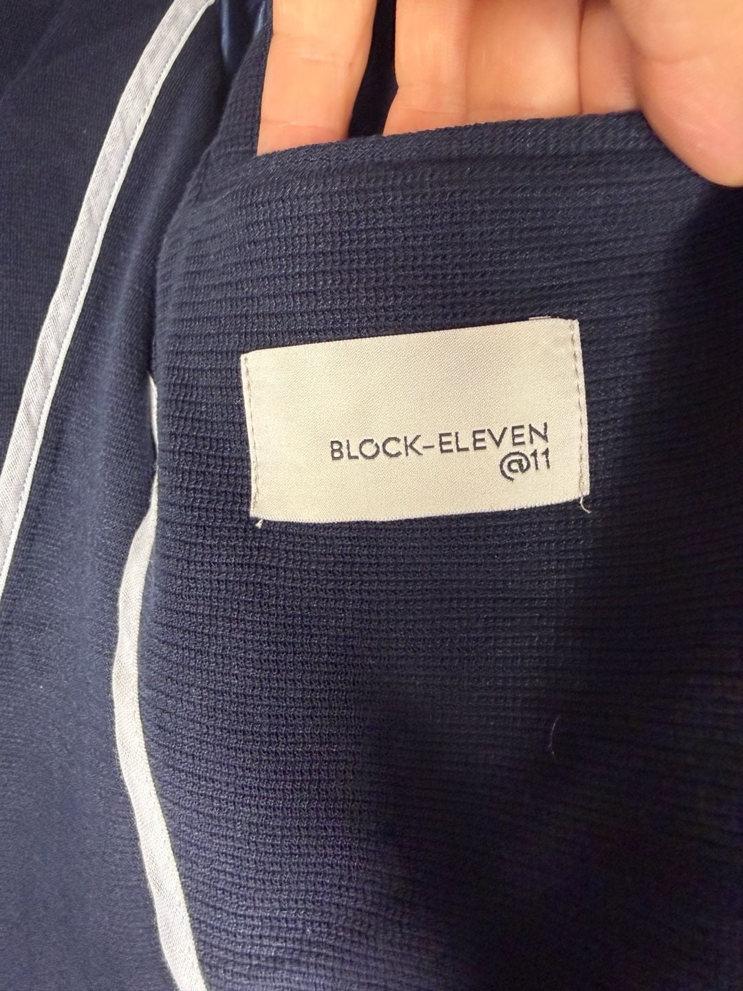 Block-Eleven Knit Blazer Navy Blue 4