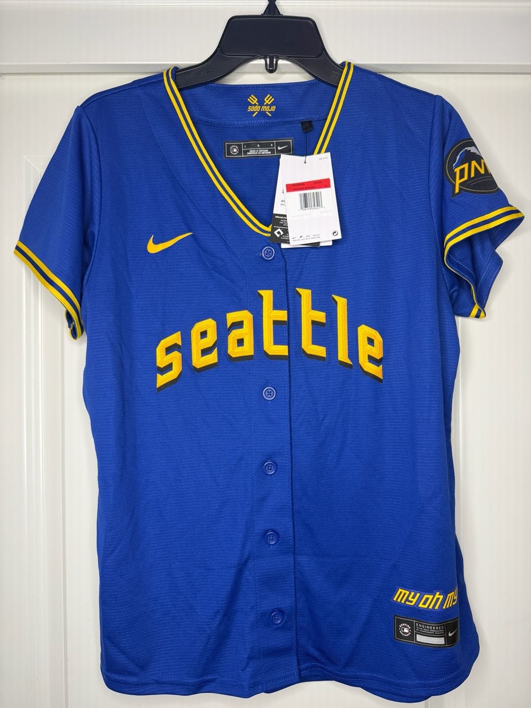 Nike Seattle Mariners City Connect Women's Jersey Size L 2