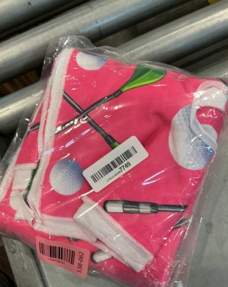 Golf Cart Seat Cover Pink Golf Ball Print New 2