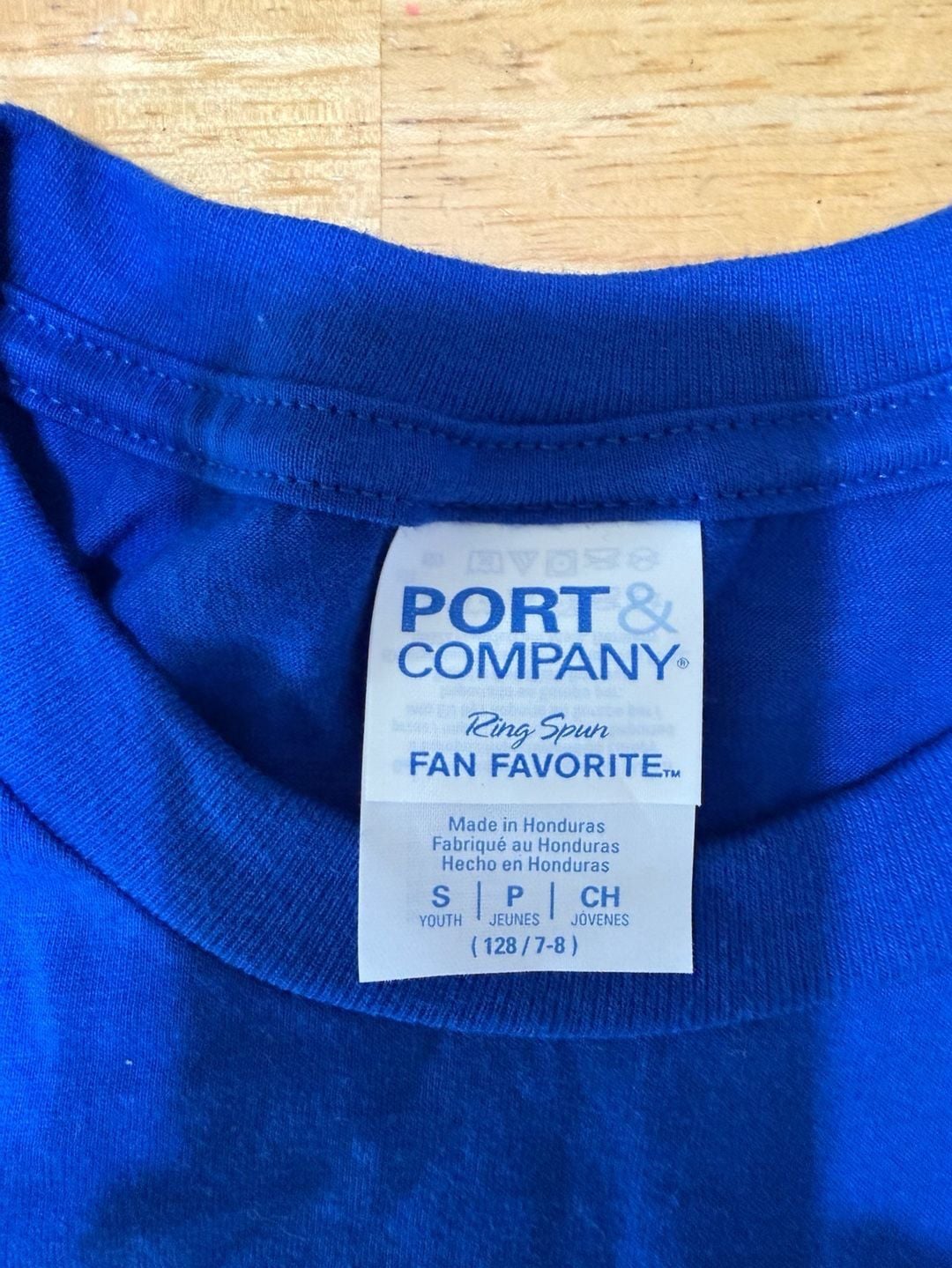 Port & Company Shohei Ohtani Baseball Youth Size S (128/7-8) Blue T-Shirt 4