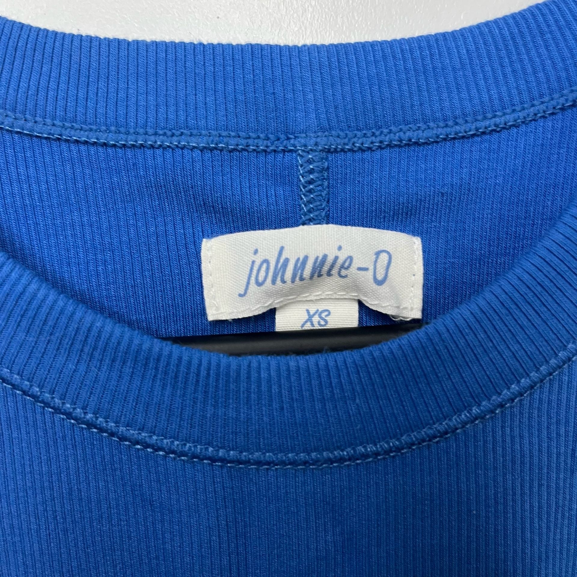 johnnie-O Heritage Cotton Blend Tank Top Royal Blue Size XS 4