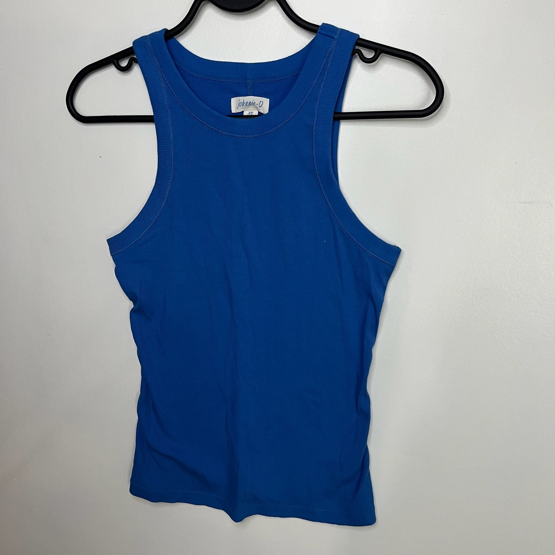 johnnie-O Heritage Cotton Blend Tank Top Royal Blue Size XS 10