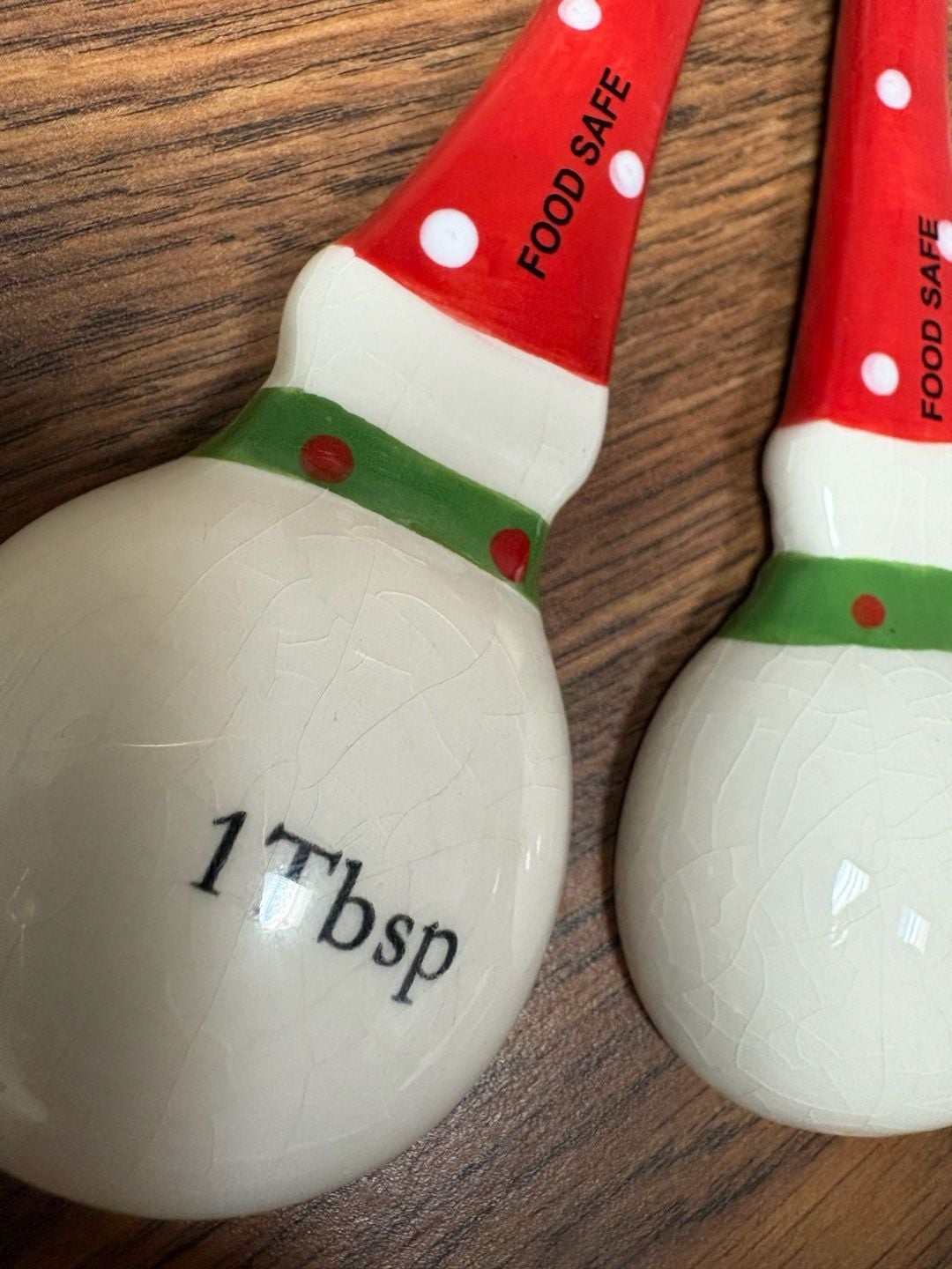 Snowman Holiday Ceramic Measuring Spoon Set 9