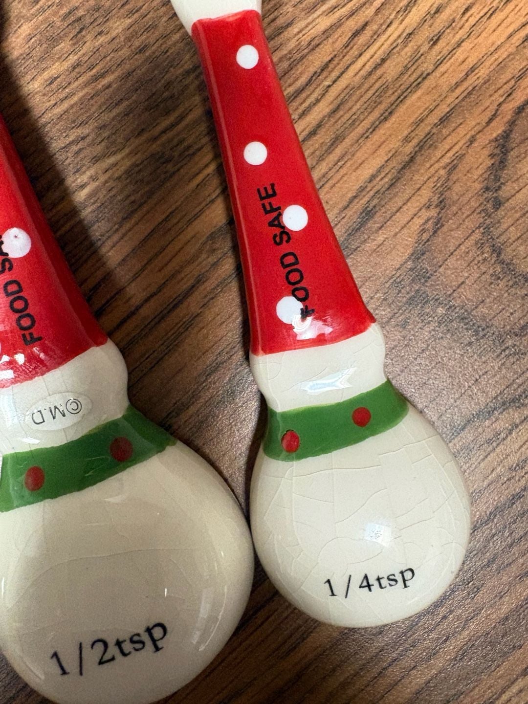 Snowman Holiday Ceramic Measuring Spoon Set 11