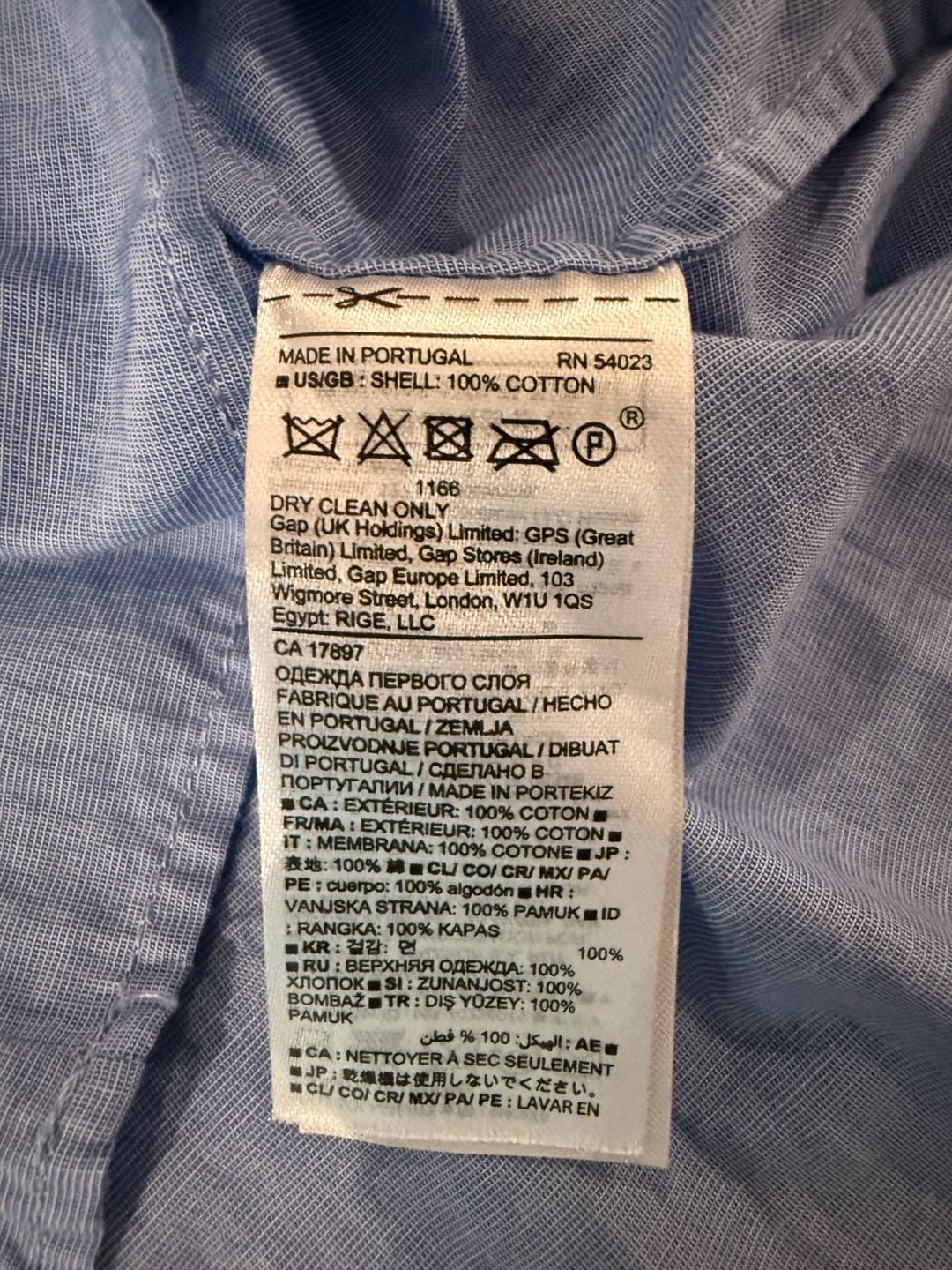 Banana Republic Beaded Crew Neck Top Size S Blue Cotton 6