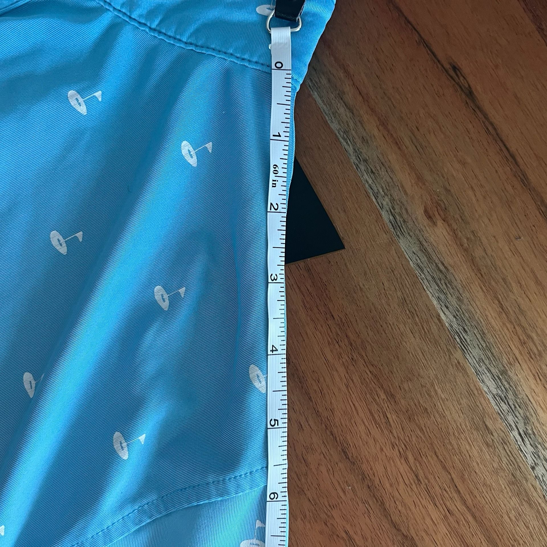 FootJoy Athletic Fit Golf Polo Size L Blue Flag Print 10