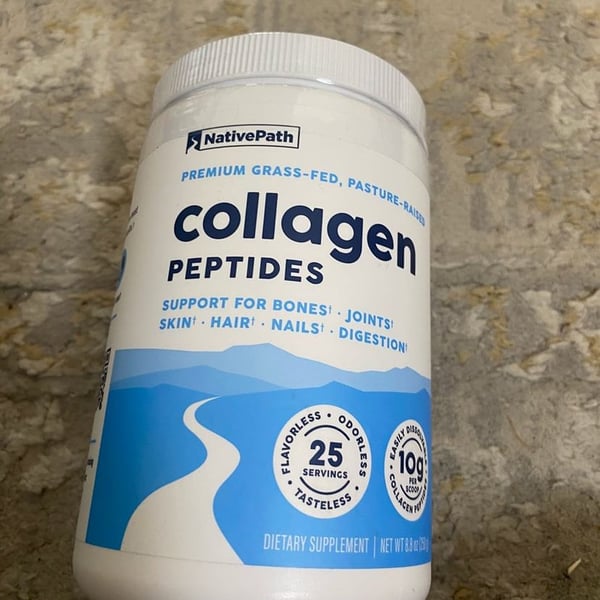 NativePath Collagen Peptides - Hydrolyzed Type 1 and 3 Collagen Powder for Skin, Hair, Nails - 8.8 oz (25 Servings)