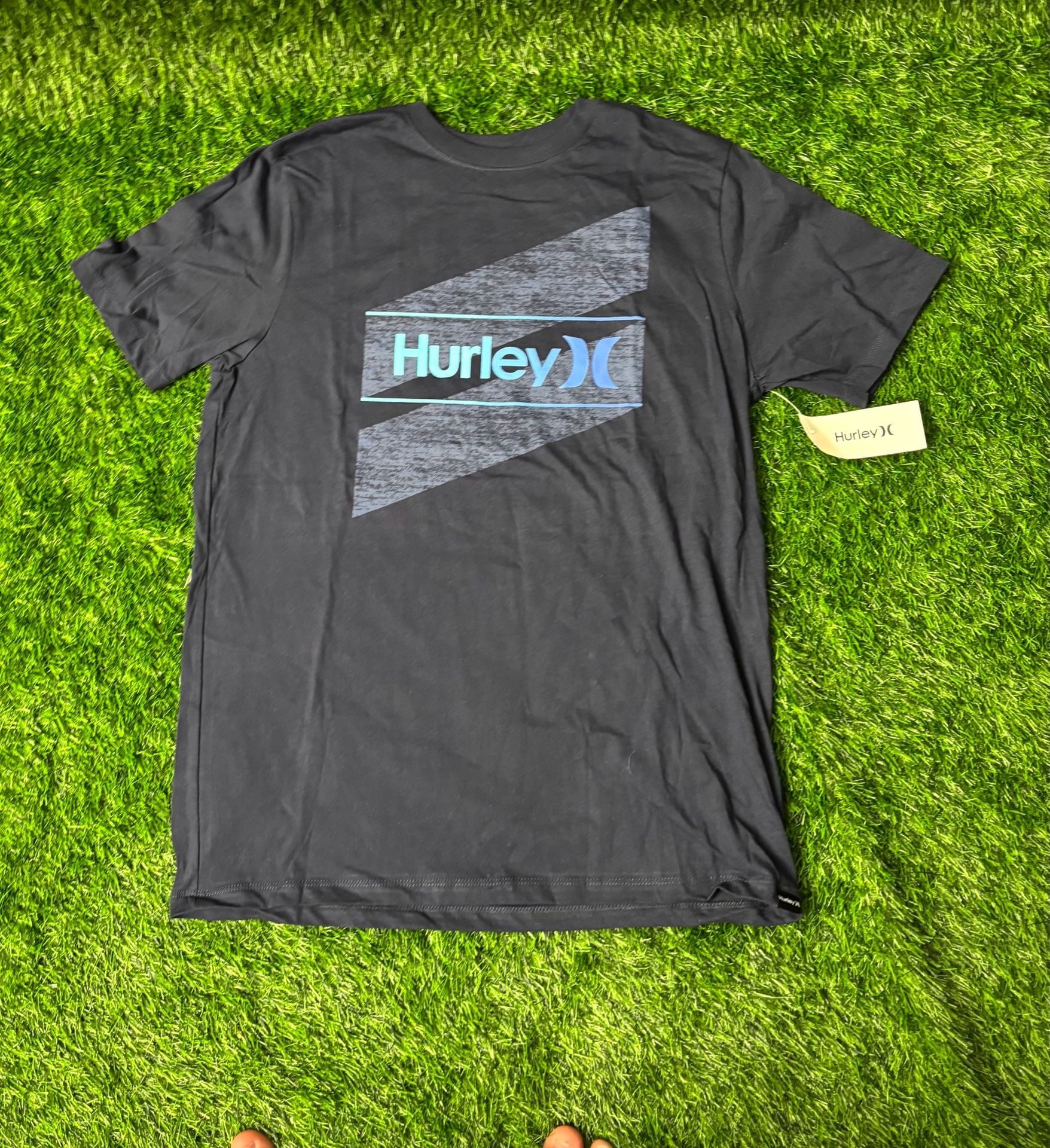 Hurley Everyday Washed One and Only Slashed T-Shirt Size S Black 2