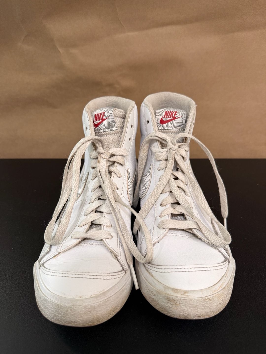 Nike Blazer Mid '77 GS Size 6Y White Logo Print 3