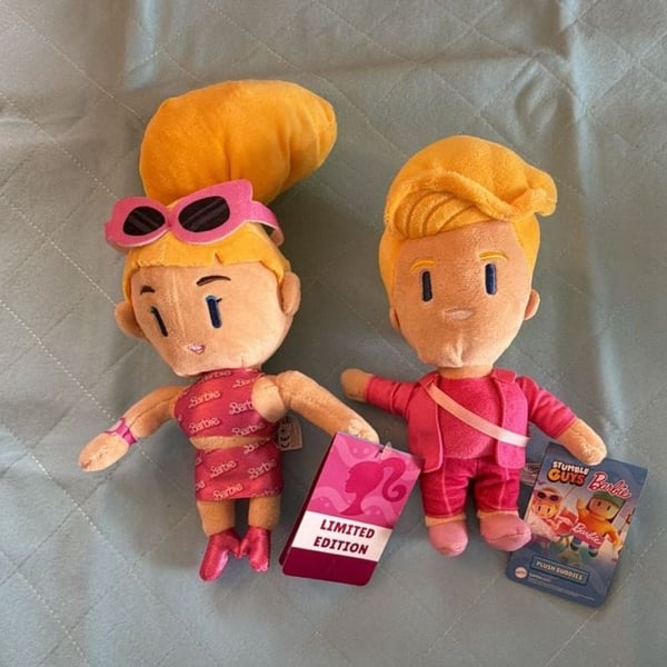 Mattel Stumble Guys Barbie Plush Buddies Size 8" inches.  Limited Edition