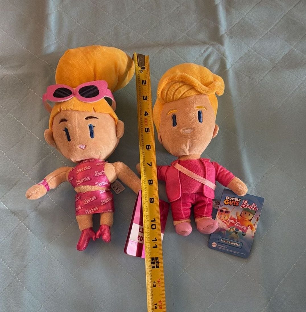 Mattel Stumble Guys Barbie Plush Buddies Size 8" inches. Limited Edition 2