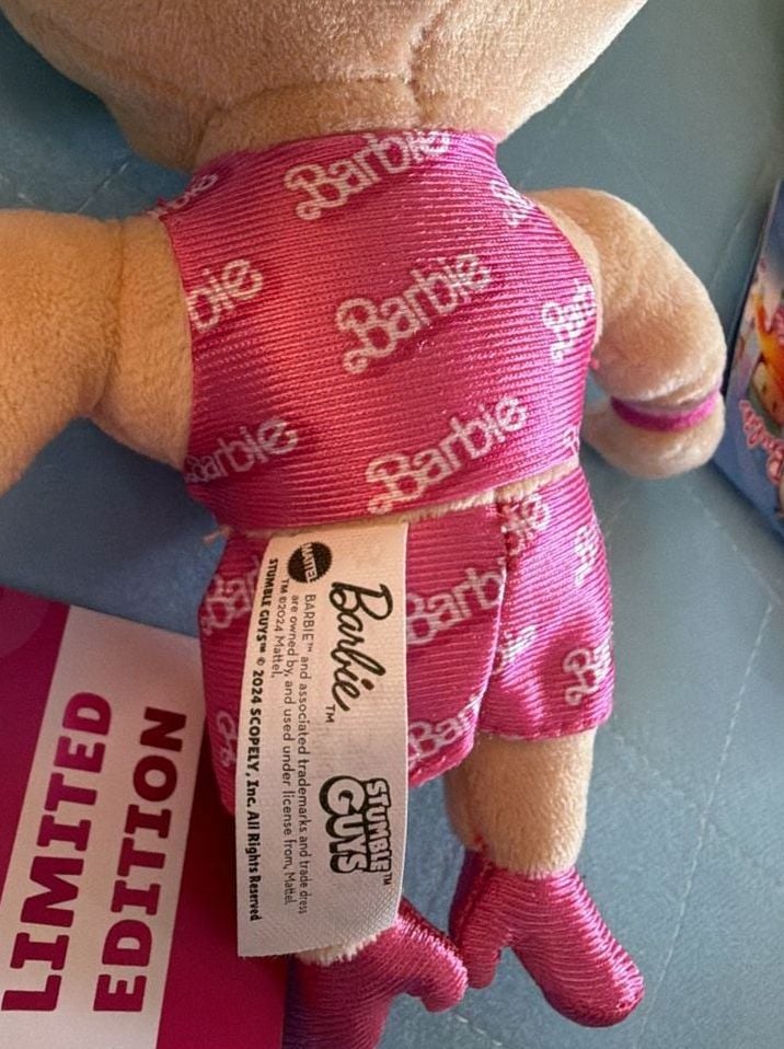 Mattel Stumble Guys Barbie Plush Buddies Size 8" inches. Limited Edition 7