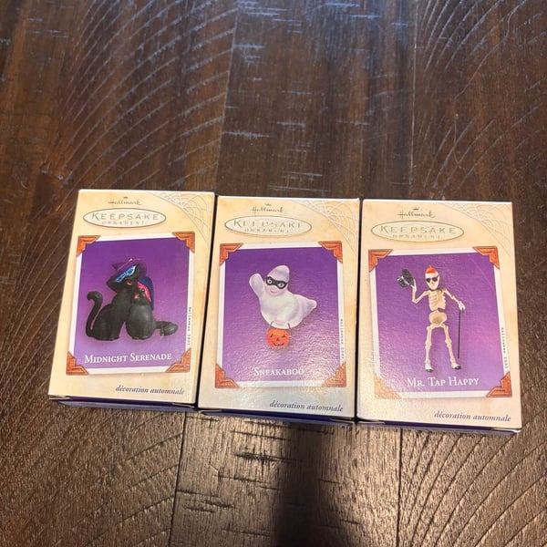 Hallmark Keepsake Halloween Ornament Set of 3 2003
