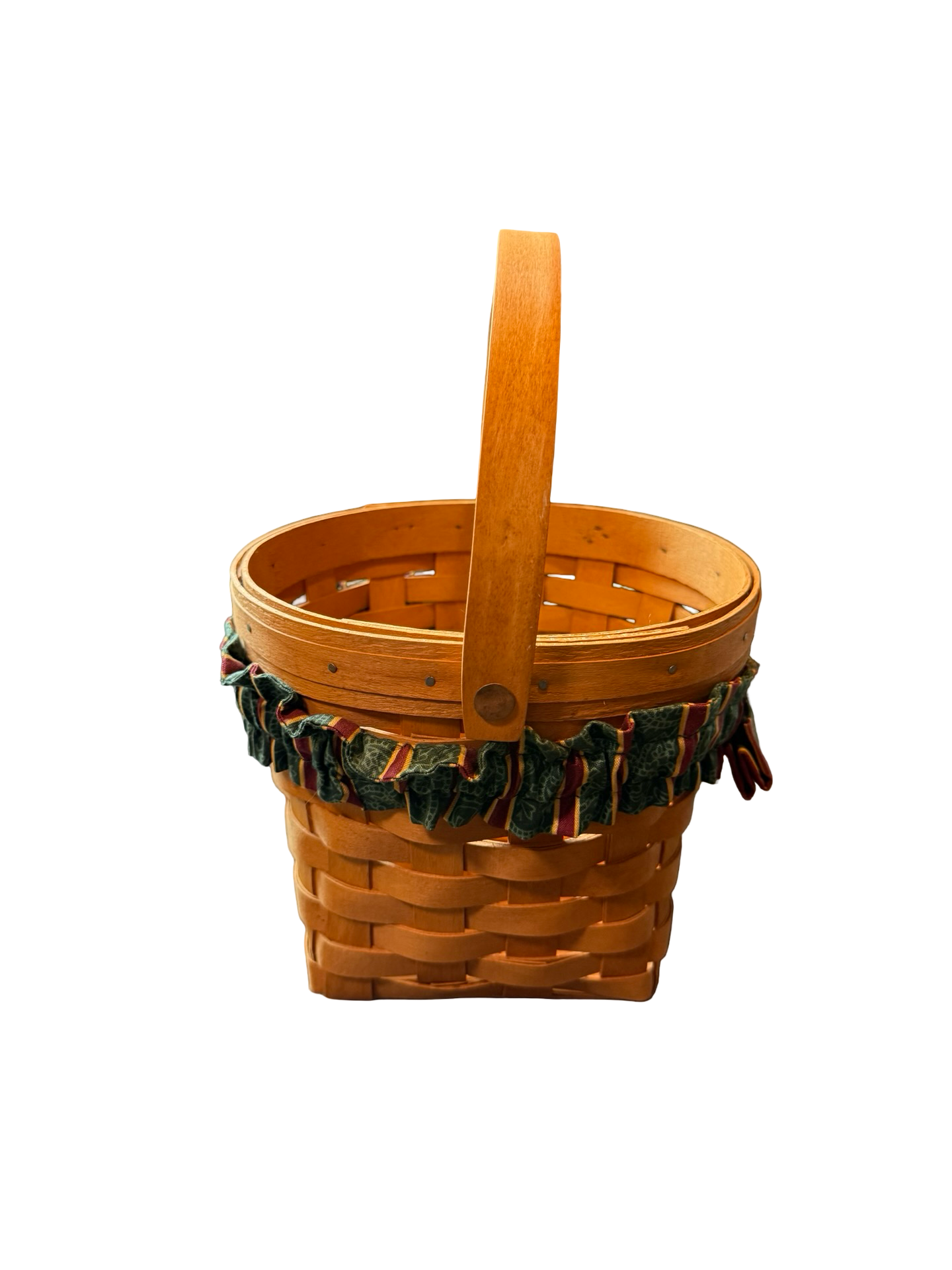 Longaberger Glad Tidings Basket With Wooden Lid  7