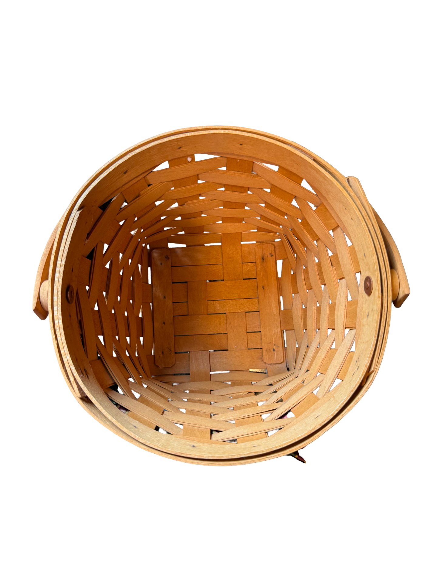 Longaberger Glad Tidings Basket With Wooden Lid  8