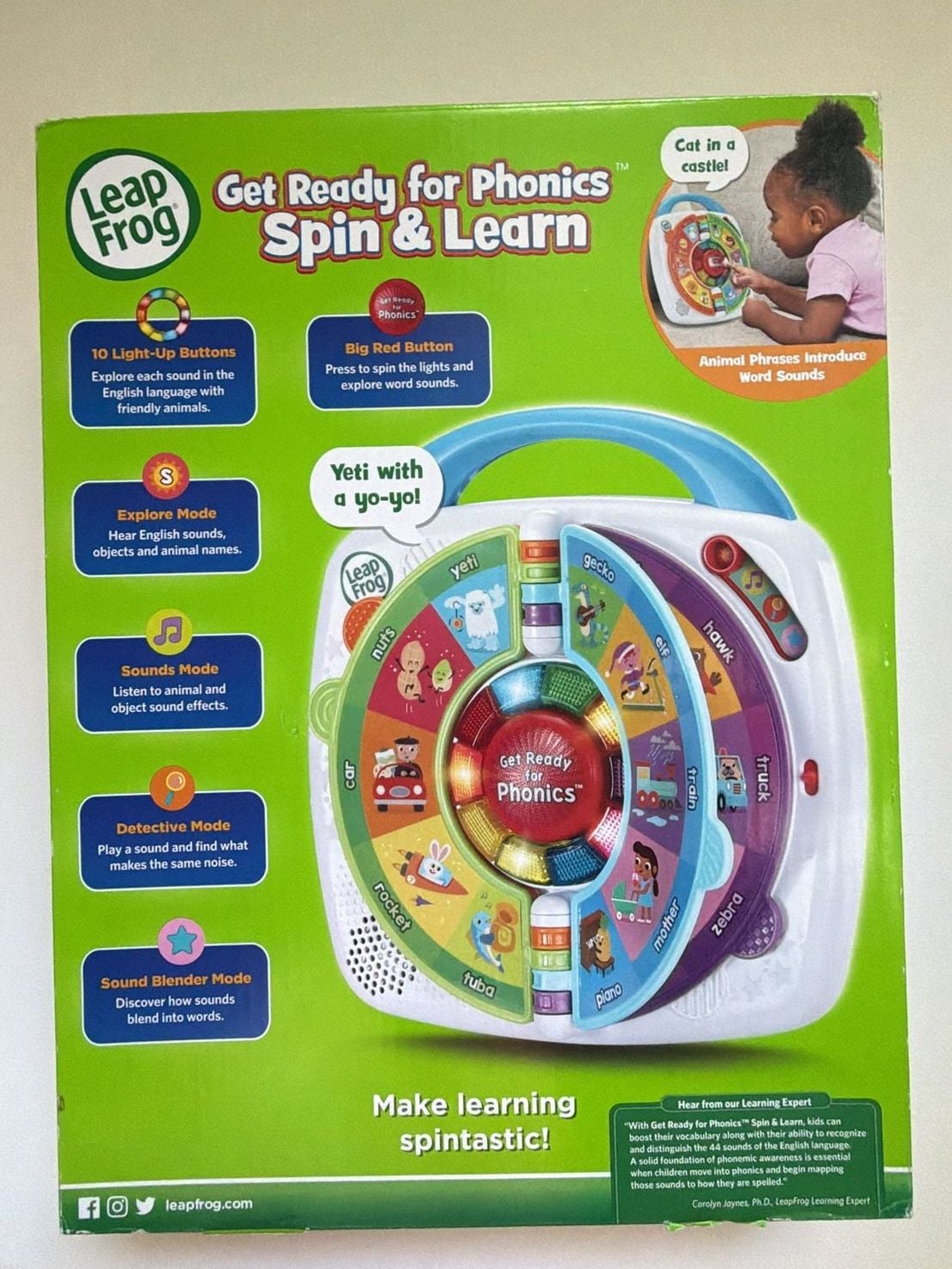 LeapFrog Get Ready for Phonics Spin & Learn Toy 6