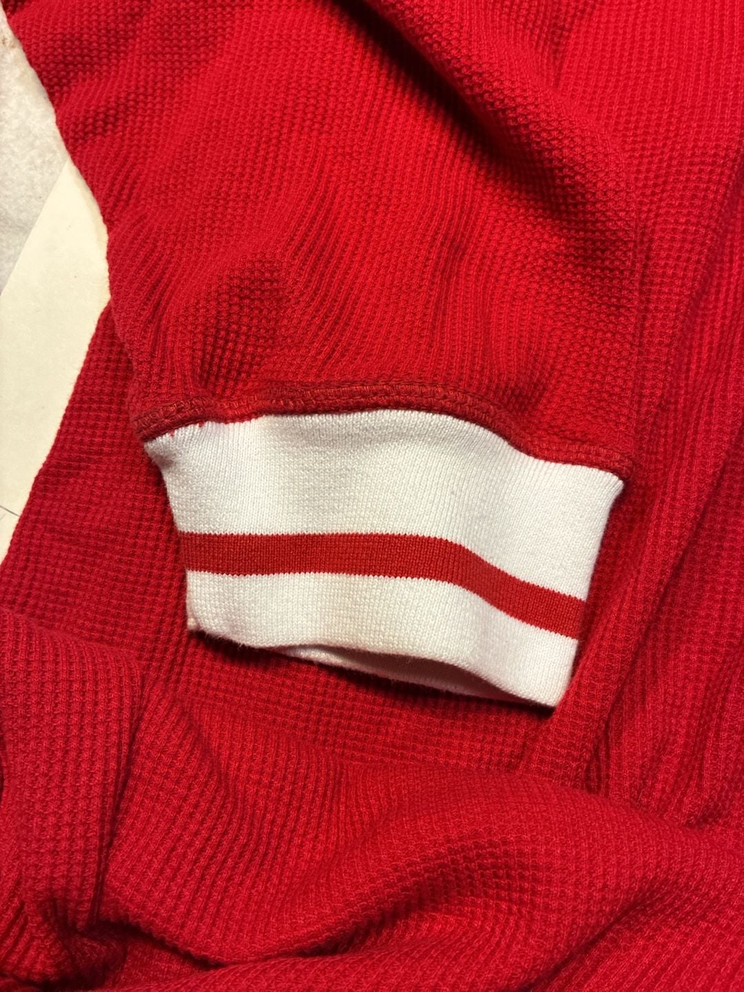 Kingsize Thermal One Piece Suit Size 4XL Big Red Waffle Knit Pajamas 7