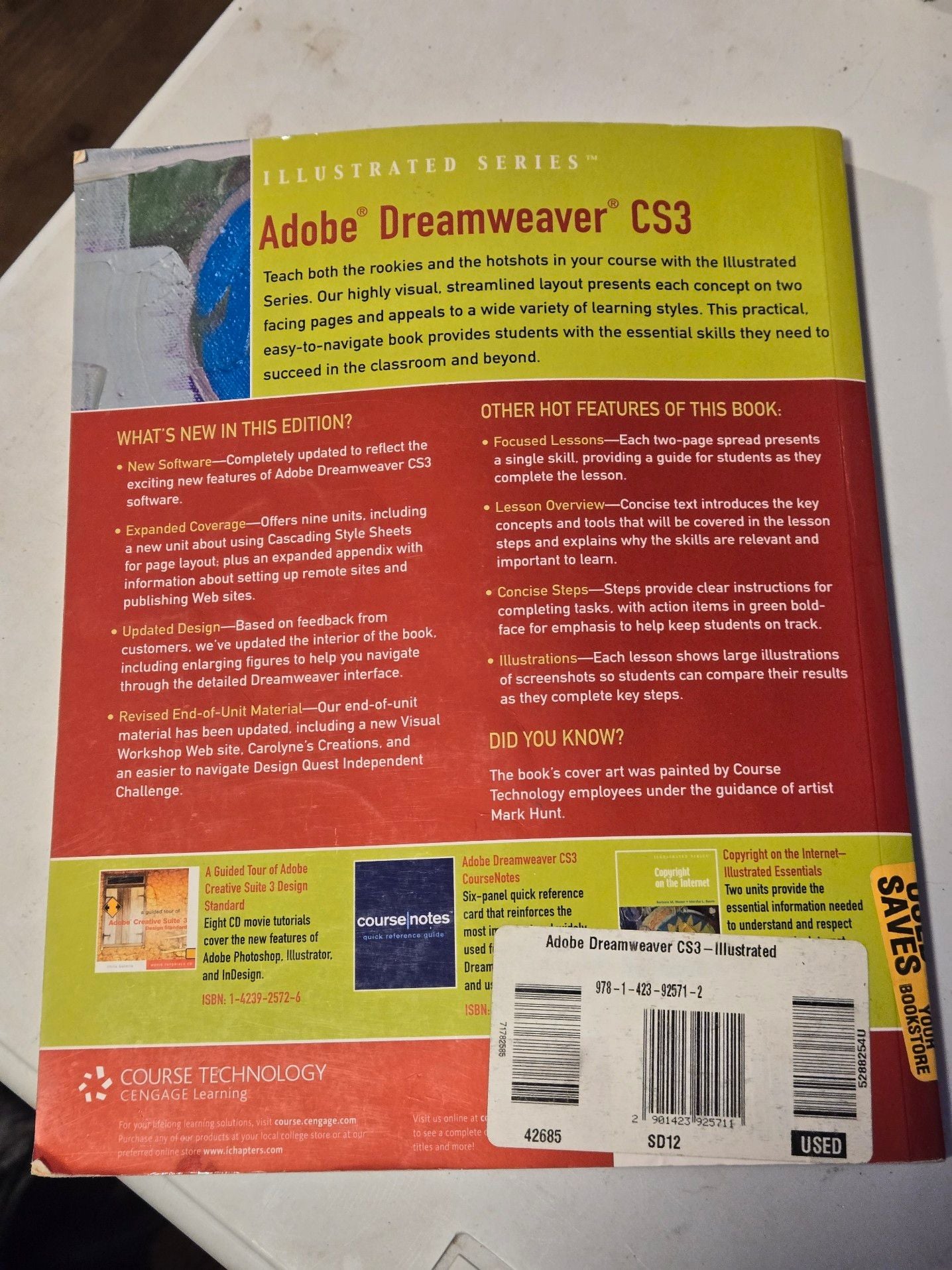 Course Technology Adobe Dreamweaver CS3 Illustrated Series Textbook 2