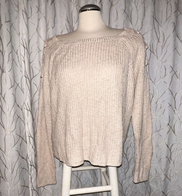 HYFVE Lace Up Shoulder Sweater 2