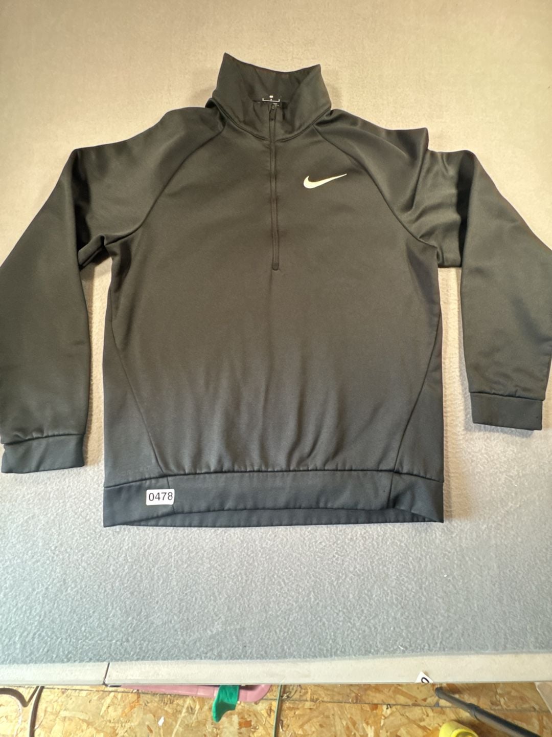 Nike Dri-FIT 1/4 Zip Pullover Size M Black 5